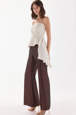 TFP by Tamara Falcó T-Shirts-Top com decote caicai Ecru