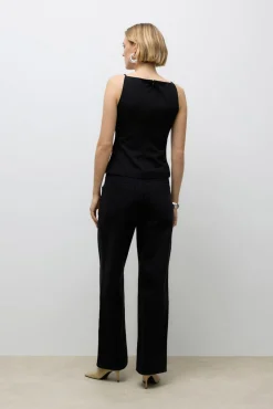 Vero Moda T-Shirts-Top de alças com gola alças Preto