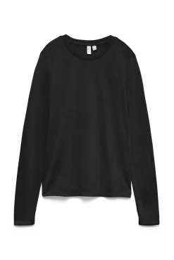 Vero Moda T-Shirts-Top de malha com efeito metálico Preto