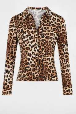 Morgan T-Shirts-Top de manga comprida estampado Multicolorido