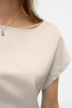 Vero Moda T-Shirts-Top de manga curta Tostado