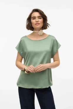 Vero Moda T-Shirts-Top de manga curta Verde