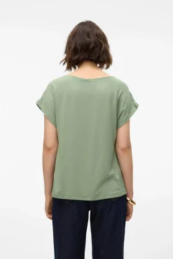 Vero Moda T-Shirts-Top de manga curta Verde