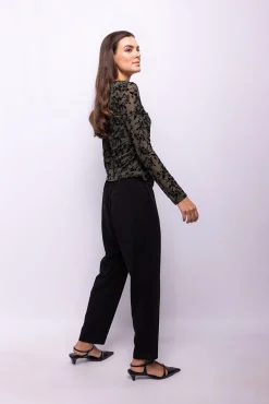 Object T-Shirts-Top de tecido flocado Cinzento