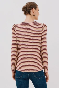 Cortefiel T-Shirts-Top estruturado riscas multicolor Multicolorido