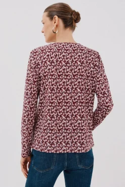 Cortefiel T-Shirts-Top peça dourada com decote Multicolorido