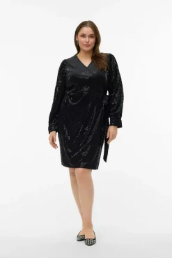 Vero Moda Curve T-Shirts-Top plus size com detalhes brilhantes Preto