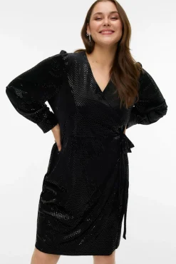 Vero Moda Curve T-Shirts-Top plus size com detalhes brilhantes Preto