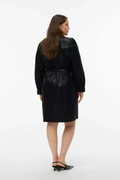 Vero Moda Curve T-Shirts-Top plus size com detalhes brilhantes Preto