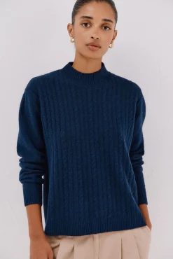 Cortefiel Camisolas-Tranças Jersey Perkins Azul