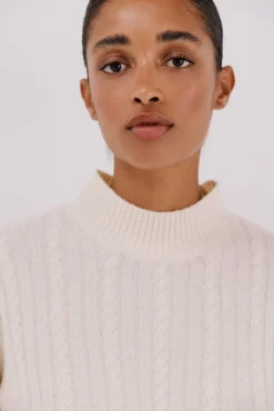 Cortefiel Camisolas-Tranças Jersey Perkins Branco