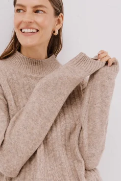 Cortefiel Camisolas-Tranças Jersey Perkins Tostado