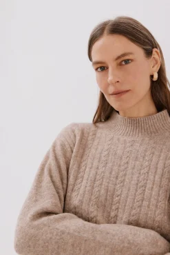 Cortefiel Camisolas-Tranças Jersey Perkins Tostado