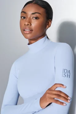 Dash and Stars T-Shirts-T-shirt bebê de manga comprida azul