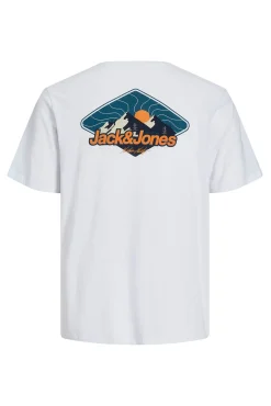 Jack & Jones T-Shirts-T-shirt back print branco