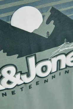 Jack & Jones T-Shirts-T-shirt back print verde