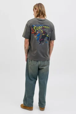 Jack & Jones T-Shirts-T-shirt back print cinzento