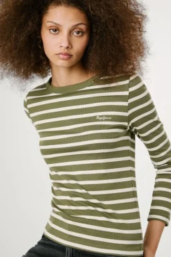 Pepe Jeans T-Shirts-T-shirt Bani Caqui escuro