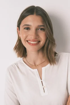 Women'secret T-Shirts-T-shirt branca de manga comprida 100% algodão branco