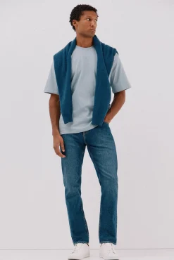 Cortefiel T-Shirts-T-shirt básica Azul