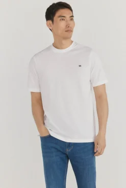 Pedro del Hierro T-Shirts-T-shirt básica Branco