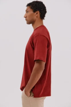 Cortefiel T-Shirts-T-shirt básica Vermelho