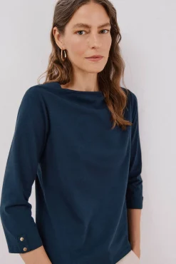 Cortefiel T-Shirts-T-shirt básica barco Azul