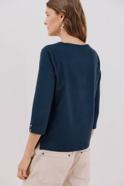 Cortefiel T-Shirts-T-shirt básica barco Azul