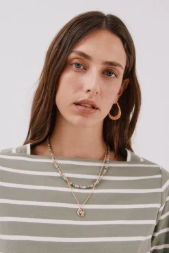 Cortefiel T-Shirts-T-shirt básica barco Verde