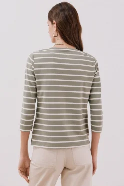 Cortefiel T-Shirts-T-shirt básica barco Verde