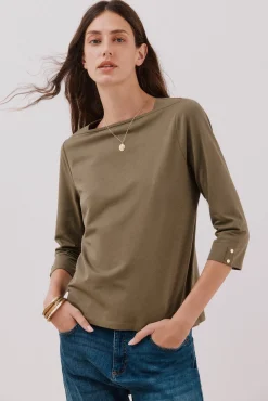 Cortefiel T-Shirts-T-shirt básica barco Verde