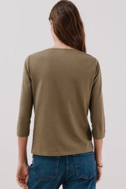 Cortefiel T-Shirts-T-shirt básica barco Verde