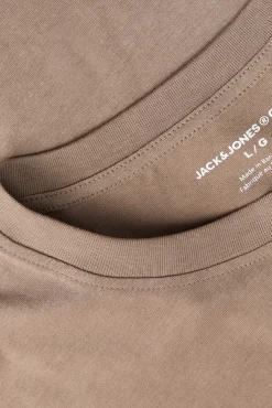 Jack & Jones PLUS T-Shirts-T-shirt básica com estampado cru