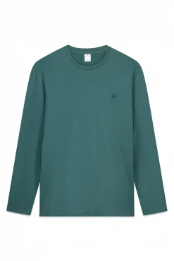 Springfield T-Shirts-T-shirt básica de manga comprida com acabamento macio verde