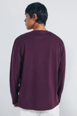 Springfield T-Shirts-T-shirt básica de manga comprida com acabamento macio estampado