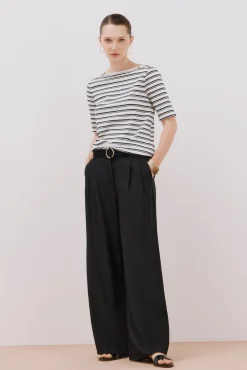 Cortefiel T-Shirts-T-shirt básica decote barco Impress&atilde;o