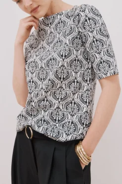 Cortefiel T-Shirts-T-shirt básica decote barco Cinzento