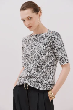 Cortefiel T-Shirts-T-shirt básica decote barco Cinzento