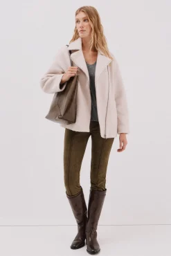 Cortefiel T-Shirts-T-shirt básica gola em bico Cinzento