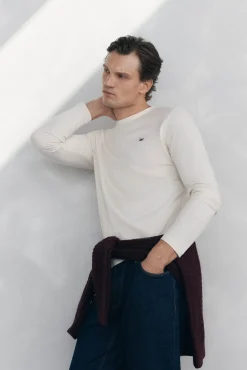 Pedro del Hierro T-Shirts-T-shirt básica manga comprida Beige