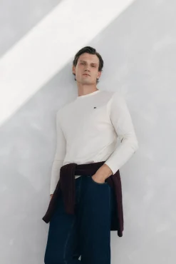 Pedro del Hierro T-Shirts-T-shirt básica manga comprida Beige