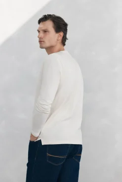 Pedro del Hierro T-Shirts-T-shirt básica manga comprida Beige