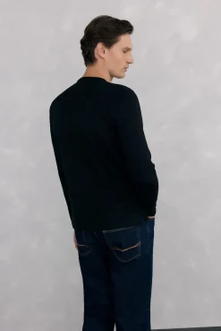 Pedro del Hierro T-Shirts-T-shirt básica manga comprida Preto