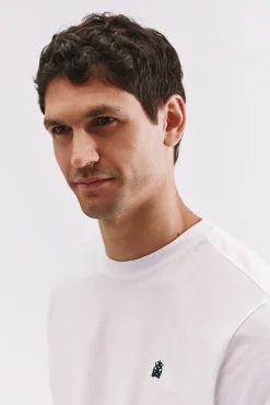 Cortefiel T-Shirts-T-shirt básica piqué Branco