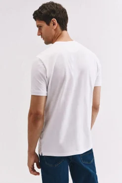 Cortefiel T-Shirts-T-shirt básica piqué Branco