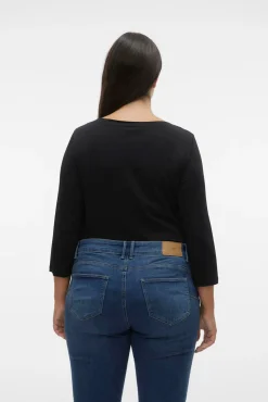 Vero Moda Curve T-Shirts-T-shirt básica tamanho grande Preto
