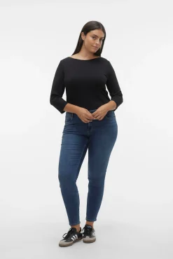 Vero Moda Curve T-Shirts-T-shirt básica tamanho grande Preto