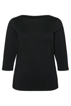 Vero Moda Curve T-Shirts-T-shirt básica tamanho grande Preto