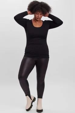 Vero Moda Curve T-Shirts-T-shirt básica tamanho grande Preto