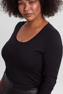 Vero Moda Curve T-Shirts-T-shirt básica tamanho grande Preto